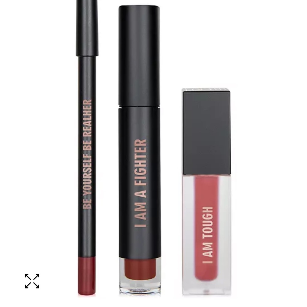 REALHER liquid lipstick, lip gloss, lip liner DEEP RED